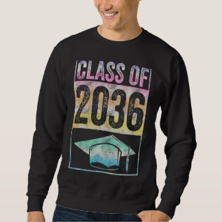 Klass av 2036 års tillväxt med mig Studenten först Lång Ärmad Tröja