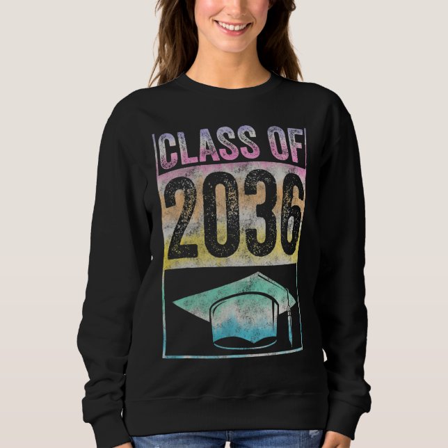 Klass av 2036 års tillväxt med mig Studenten först T Shirt (Framsida)