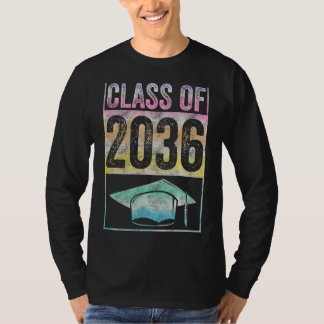 Klass av 2036 års tillväxt med mig Studenten först T Shirt