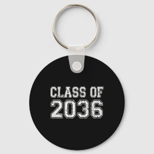 Klass av 2036 års tillväxt med mig Studenten Vinta Nyckelring