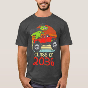 Klass av 2036 Trex Monster Lastbil Dinosaur Grow W T Shirt