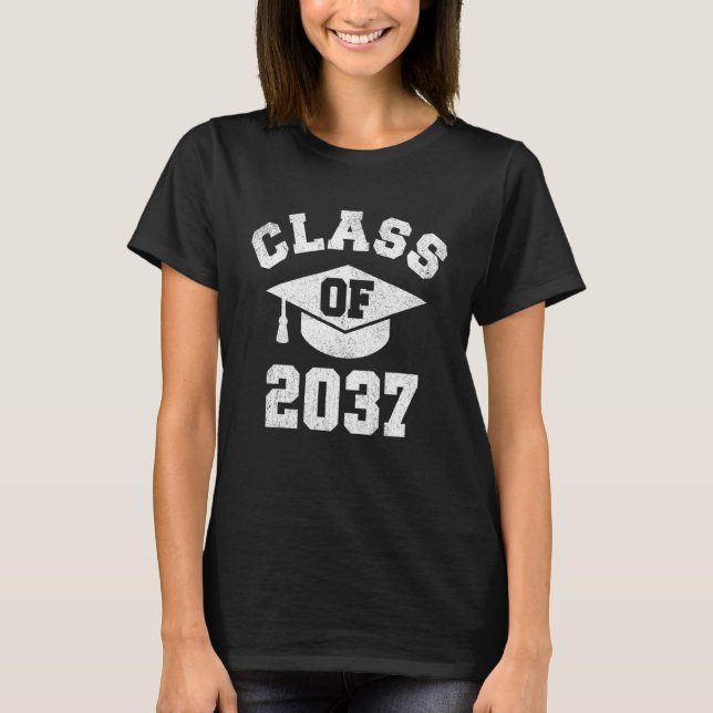 Klass av 2037 års högre Studenten-lärare T Shirt (Framsida)