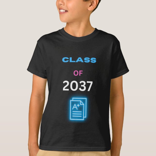 Klass av 2037 års rapportsladd t shirt (Framsida)