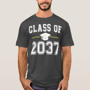 Klass av 2037 års tillväxt med mig Studenten först T Shirt