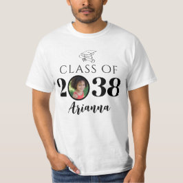 Klass av 2038 Anpassat namn och foto-keepsaki T Shirt