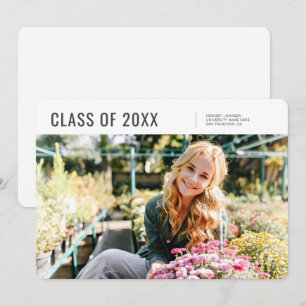 Klass av 20XX Modern Minimalistiskt foto Studenten Meddelande