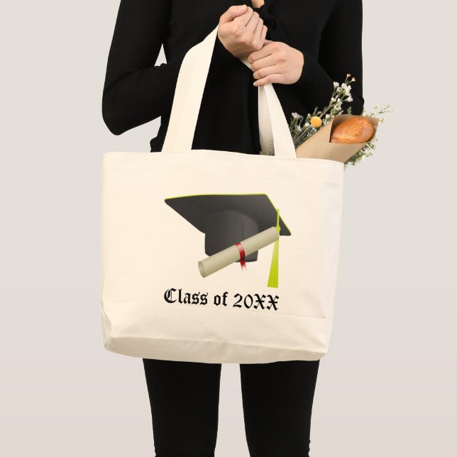 Klass av 20XX Studenten Black Cap & Diploma Jumbo Tygkasse (Framsida (produkt))