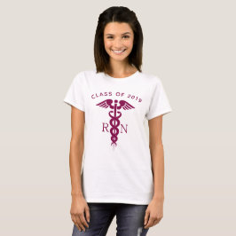 Klass av 20xx Surrande Student Red Caduceus T Shirt