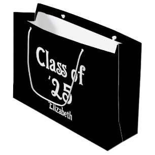 Klass av "23 Black and White Retro Font Grad Namn