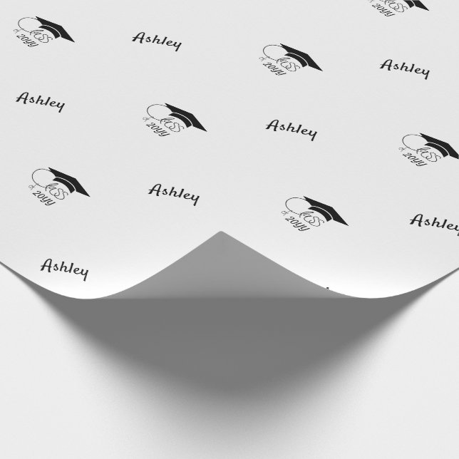 Klass av Anpassningsbar år Namn Modern Black Presentpapper (Hörn)