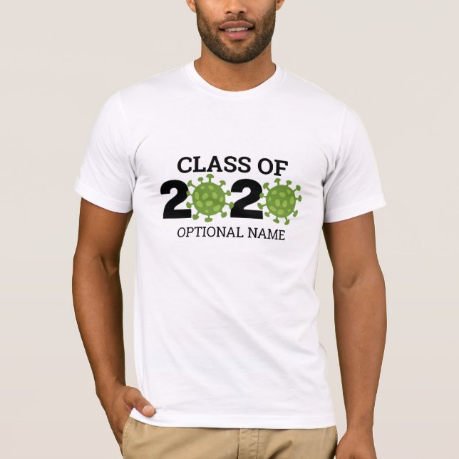 Klass av eget namn för 2020-virus Studenten T Shirt (Framsida)
