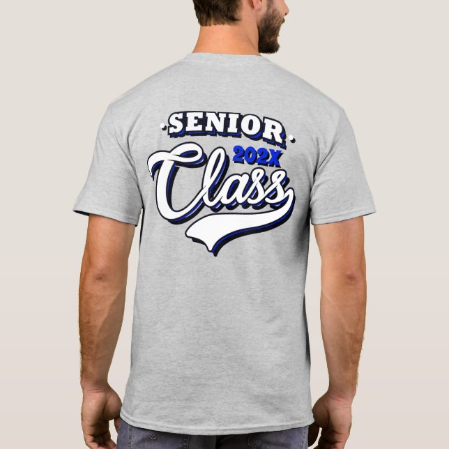 Klass av högre utbildning, blå T-Shirt (Baksida)