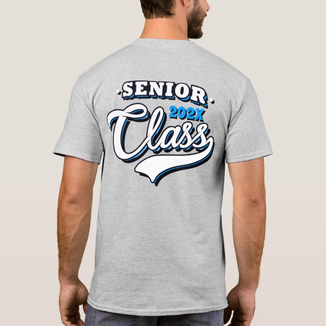 Klass av högre utbildning, ljusblå t shirt (Baksida)