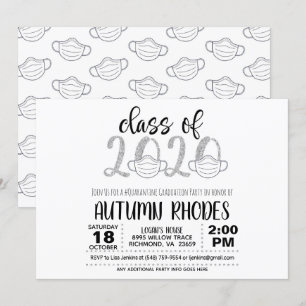Klass av inbjudan 2020 Studenten - Ansikte Mask SG