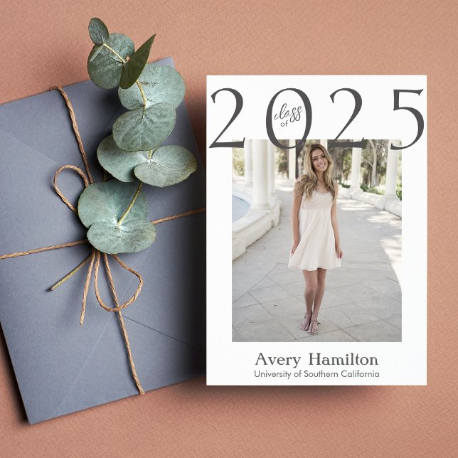 Klass av Student 5-foton för årskript Inbjudningar (Skapare uppladdad)