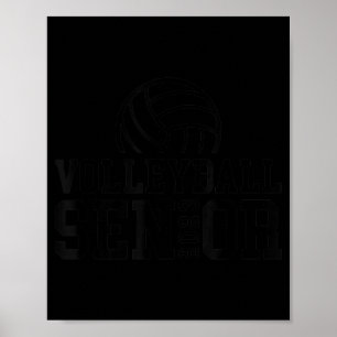 Klass av Studenten Volleyball Senior Poster