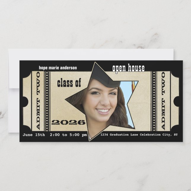 Klass av Studentfest - ÖPPEN-husinbjudan (Framsida)