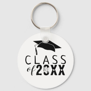 Klass av Studentmössan Typografi Black Nyckelring