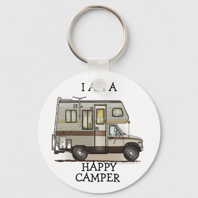 Klass C Camper RV-magneter Nyckelring (Framsida)