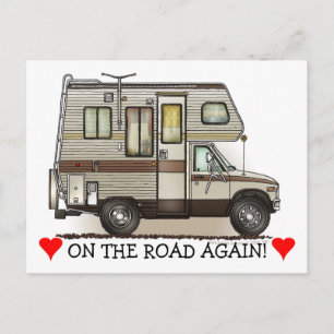 Klass C Camper RV-magneter Vykort