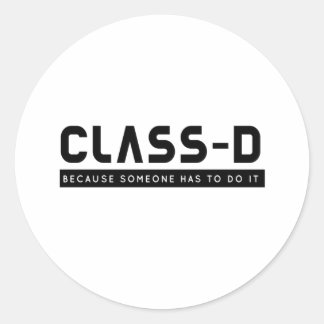 Klass D: Någon gör lustigt SCP Prisoner Secure Runt Klistermärke