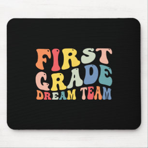 Klass Dream Team Teacher Boys Kids Retro tillbaka Musmatta