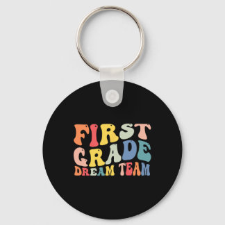 Klass Dream Team Teacher Boys Kids Retro tillbaka  Nyckelring