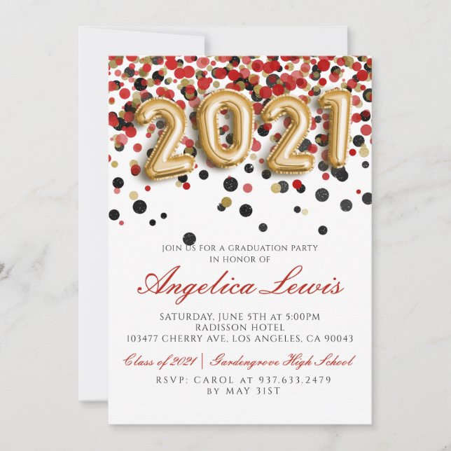 Klass för 2021-Studentfestens inbjudan (Framsida)