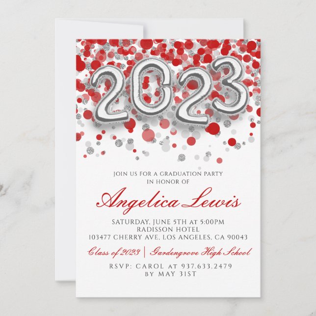 Klass för 2023-Studentfestens inbjudan (Framsida)