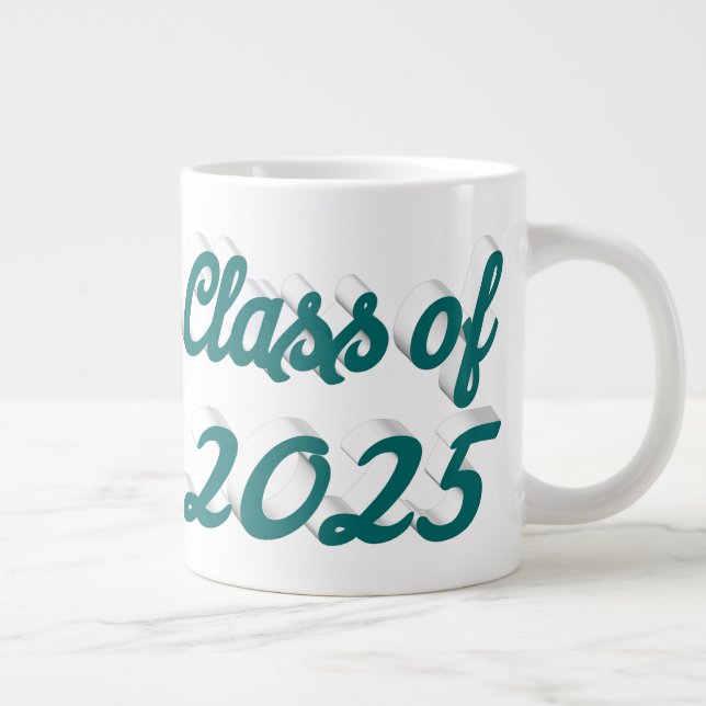 Klass för 2025-gröntens skript studenten jumbo mugg (Höger)