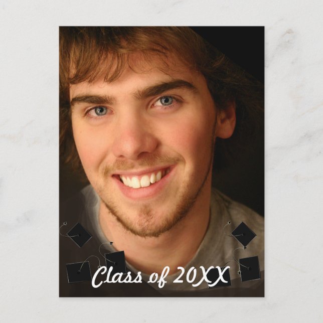 Klass för ändring av Photo Studenten till aktuellt Inbjudan Vykort (Framsida)