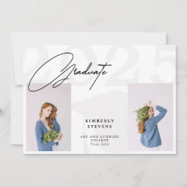 Klass för årsminimalistisk elegant 2-bild student