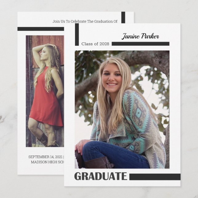 Klass för att lägga till dina foton i modern Stude Meddelande (Fram/baksida)