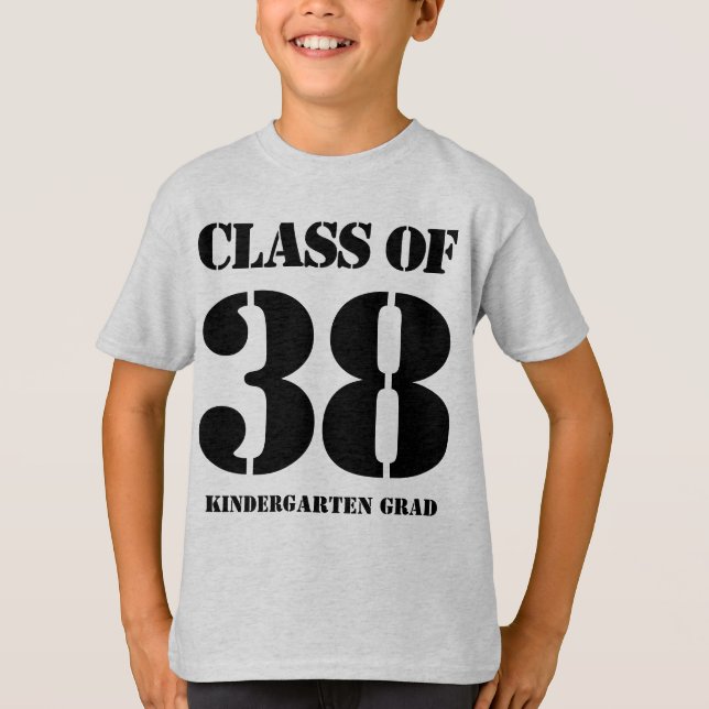 Klass för innevarande år Kindergarten Grad T-shirt (Framsida)