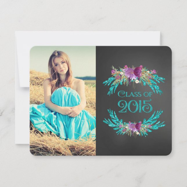 Klass för kalkbräde 2015 Studenten Inbjudningar (Framsida)