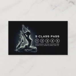 Klass för Kung-Pigeon Yoga-instruktionsklass Lojalitetskort