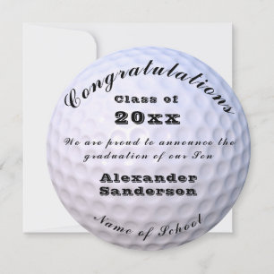 Klass för Studenten-kungörelse vid Golf boll Schoo