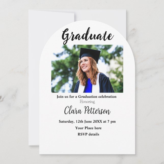 Klass för tillägg av årstidsschema för svart vitt  inbjudningar (Framsida)