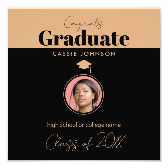 Klass gratulerara Student 2023 Fototryck (Framsidan)