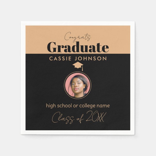 Klass gratulerara Student 2023 Pappersservett (Framsidan)