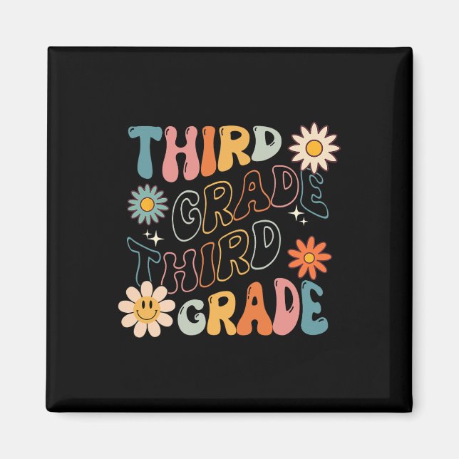 Klass Groovy Back to school Teacher Student Magnet (Framsidan)