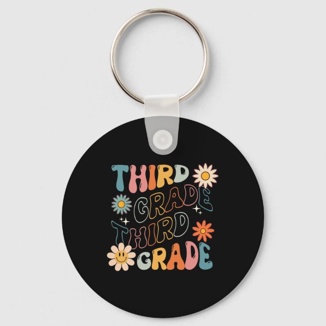 Klass Groovy Back to school Teacher Student Nyckelring (Framsida)