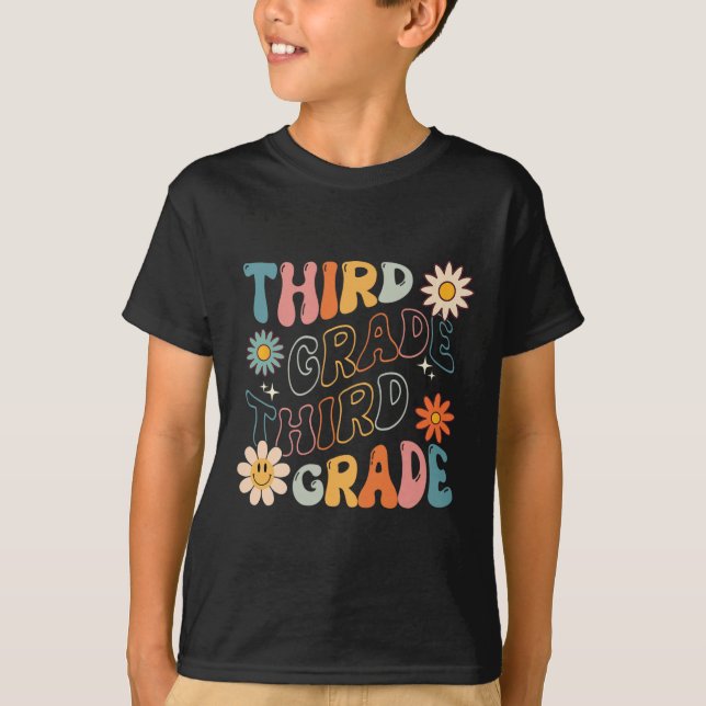 Klass Groovy Back to school Teacher Student T Shirt (Framsida)