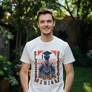 klass i 2024 student anpassningsbar t shirt