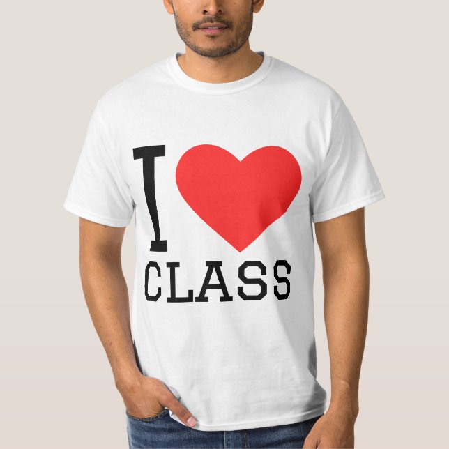 Klass I kärlek T Shirt (Framsida)