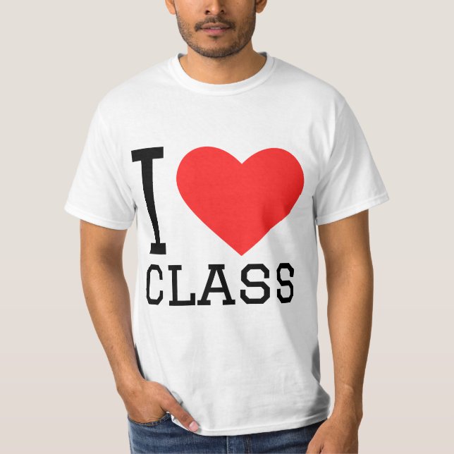 Klass I kärlek T Shirt (Framsida)
