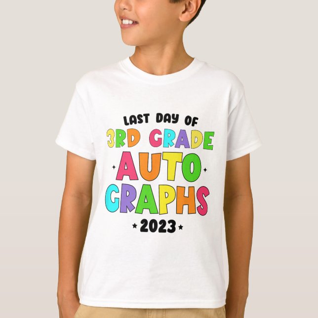 Klass i skolans senaste dag t shirt (Framsida)