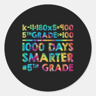Klass Lärare 1 000 dagar Smartare 100 dagar i skol Runt Klistermärke
