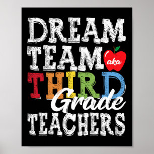Klass Lärare i Dream Team Aka 3:e Klass Teache Poster