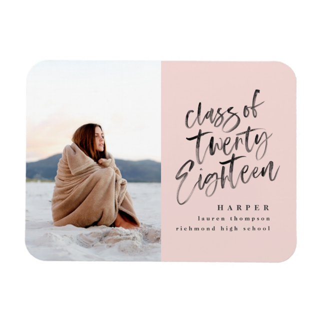 Klass på 2018 års student-meddelande magnet (Horisontell)